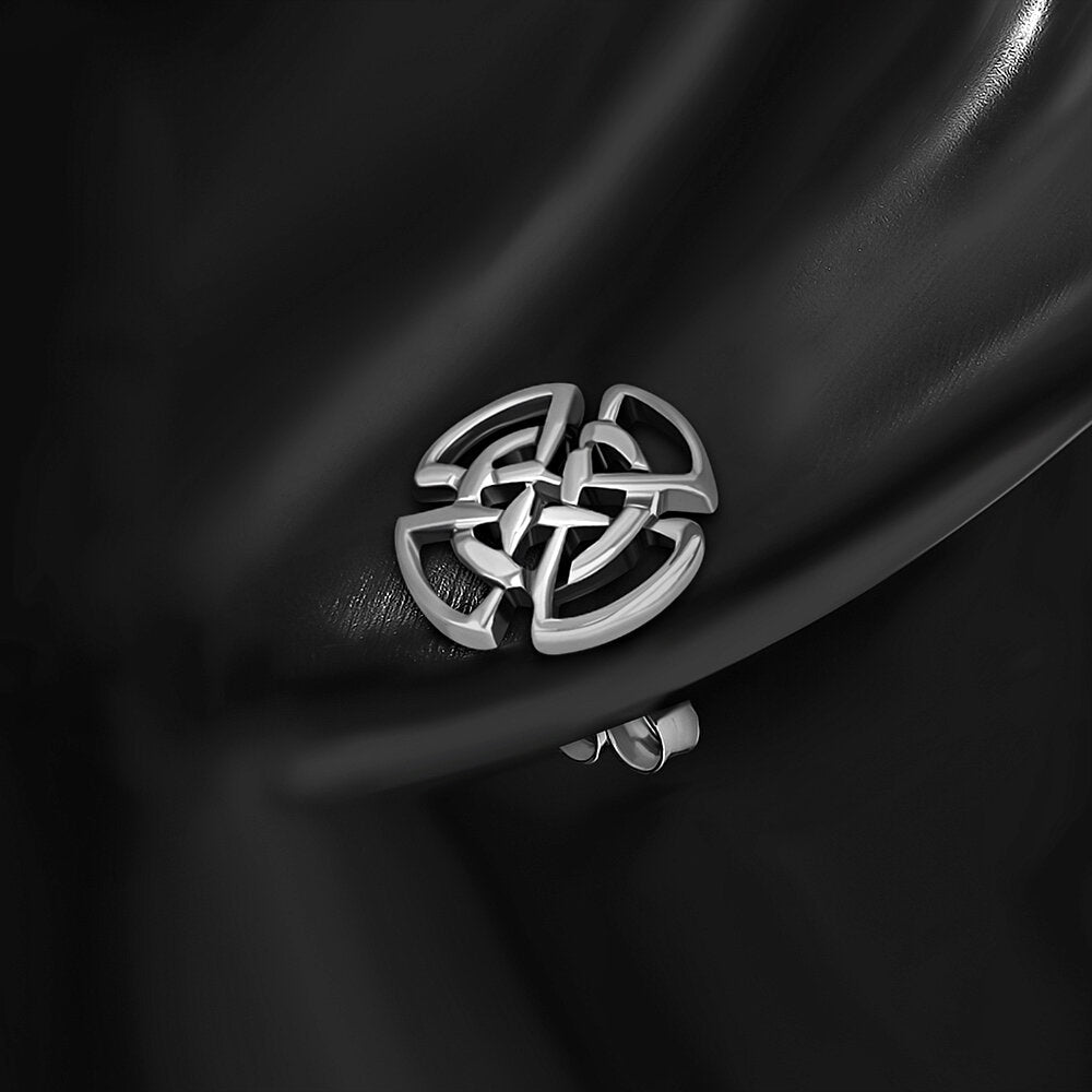 Celtic Knot Earrings - Quaternary Shield Studs