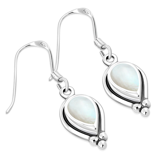 Contemporary Earrings - Candle Frames with Mother of Pearl