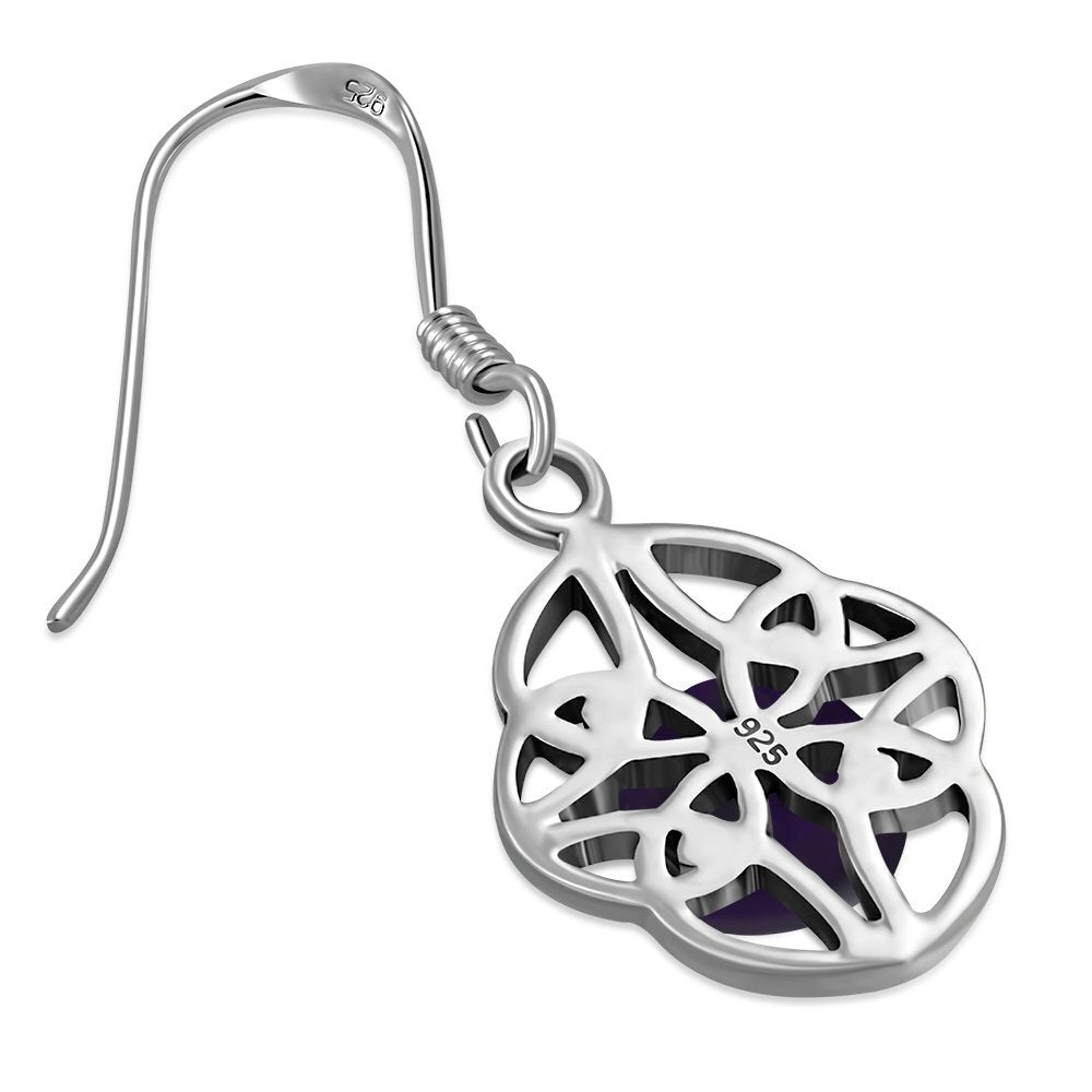 Celtic Knot Earrings - Four Seasons with Amethyst