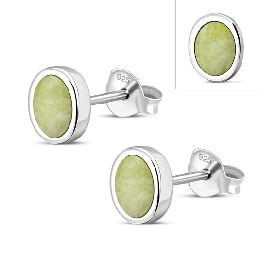 Contemporary stone stud- Scottish Marble