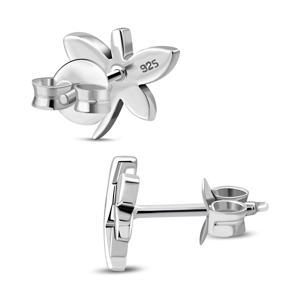 Contemporary Earrings- Butterfly Studs Black Onyx