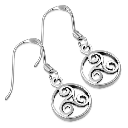Triskele Earrings - Cosmic Flow