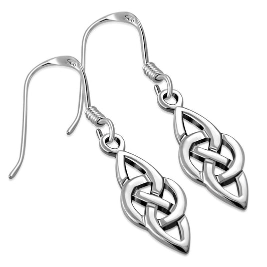 Celtic Knot Earrings - Double Point Infinity Knot