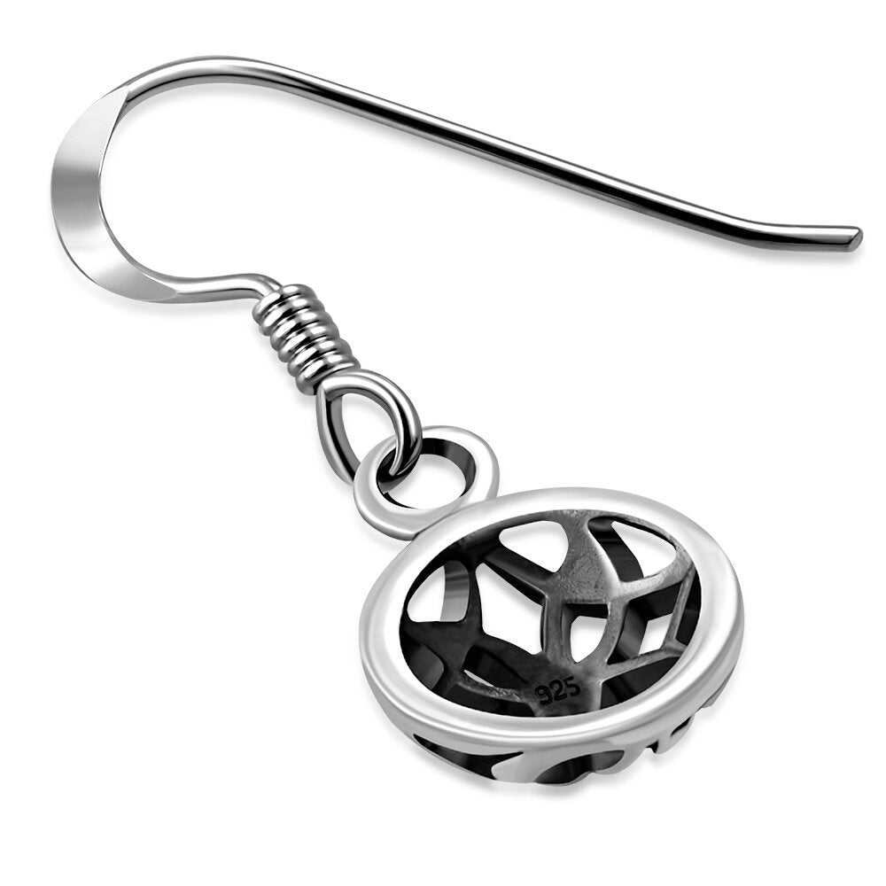 Celtic Knot Earrings - Rounded Shield of Four Directions