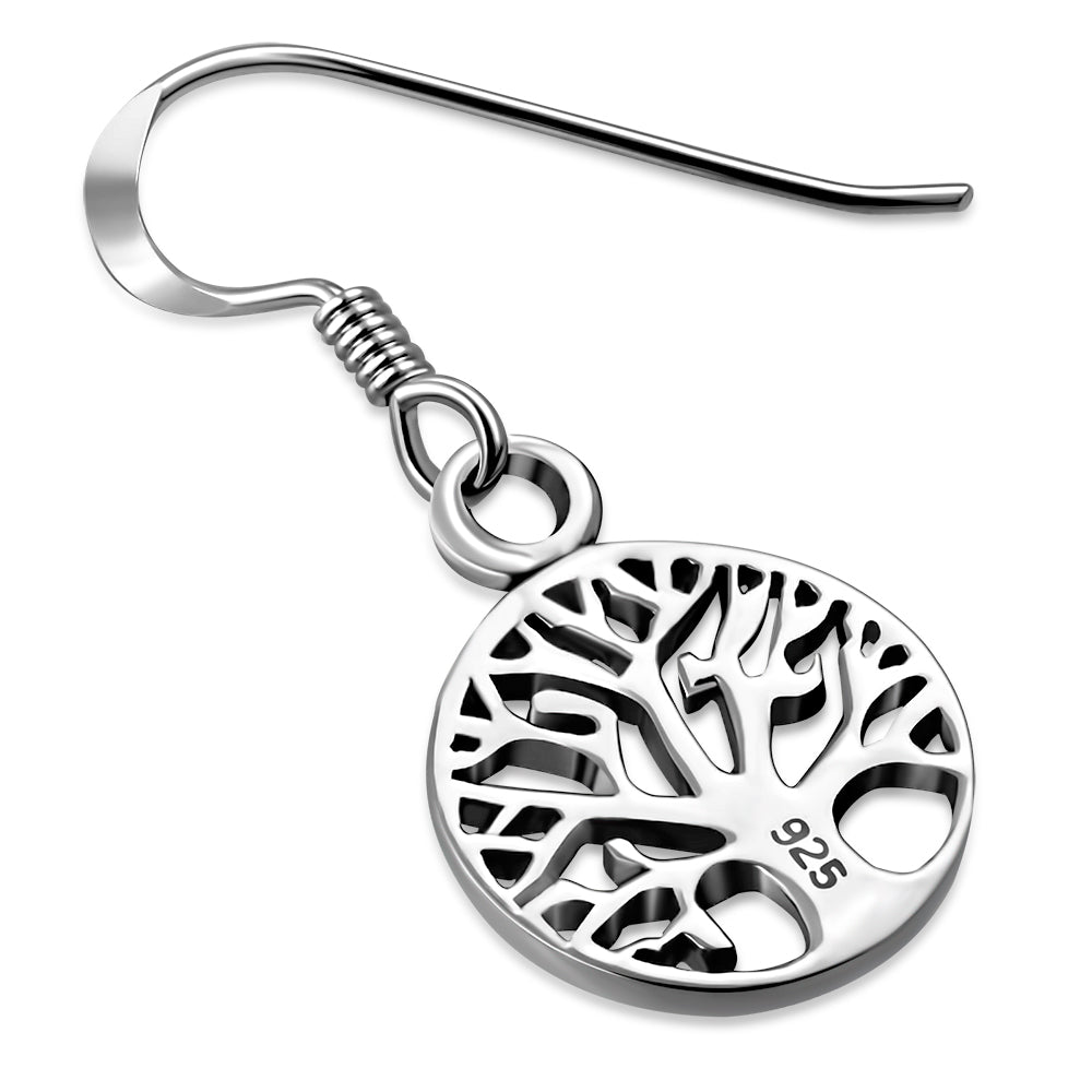 Tree of Life Earrings - Oak in Circle (Small)