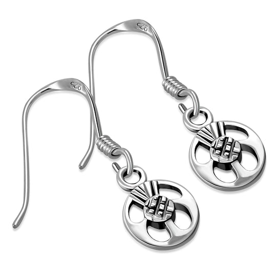 Scottish Thistle Earrings- Wee Flower o' Scotland