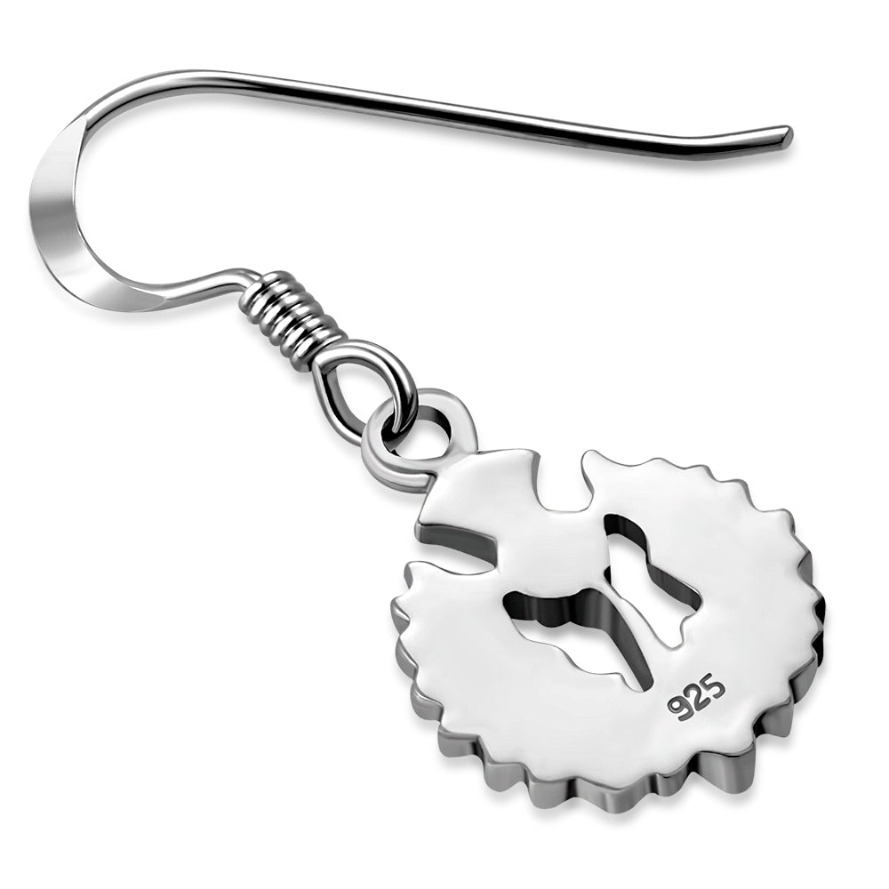 Scottish Thistle Earrings - Heraldic Thistle (Small)