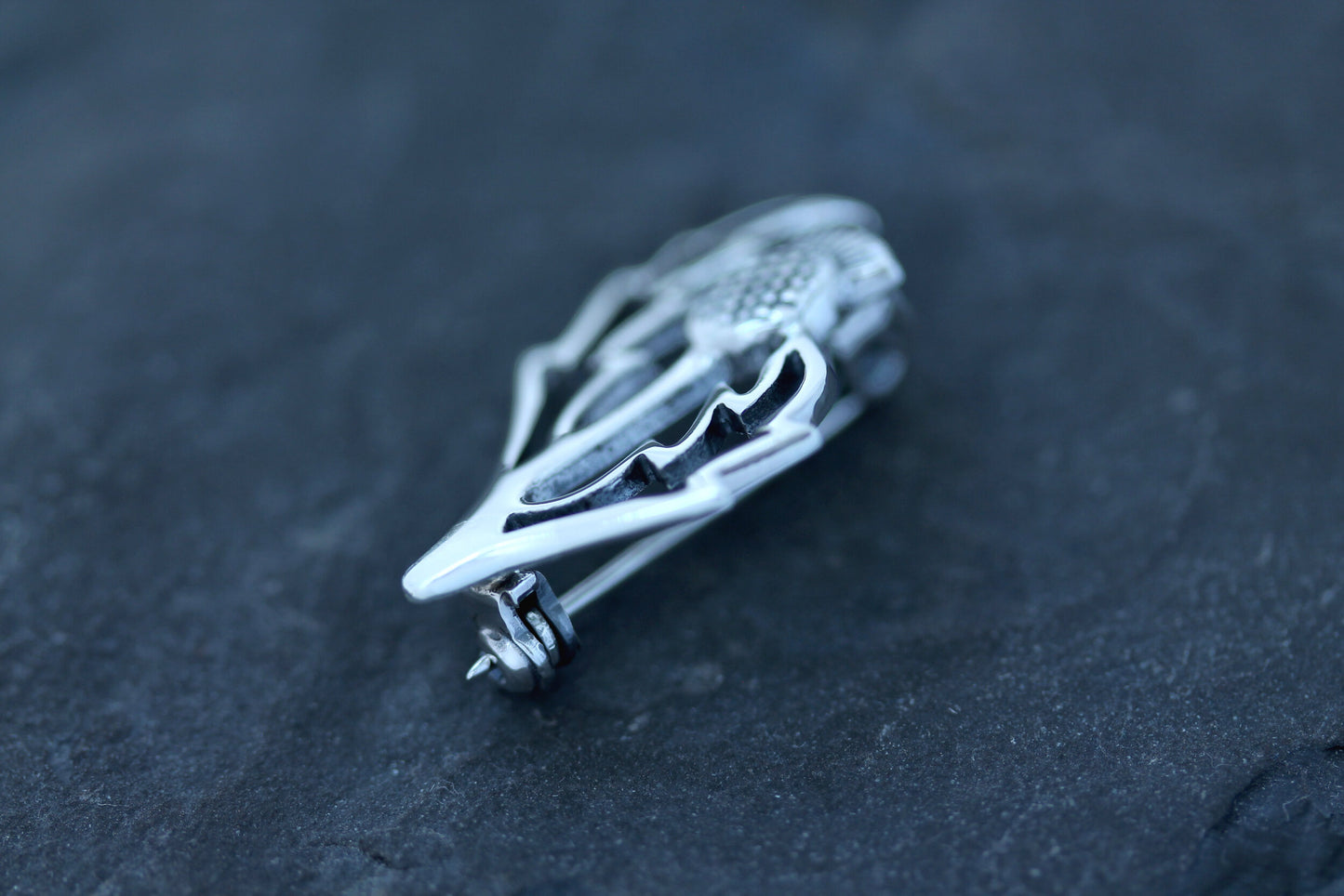 Scottish Thistle Brooch - Contemporary Cut