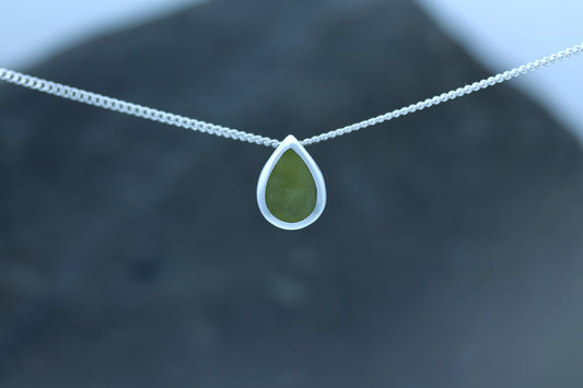 Scottish Marble Pendant - Contemporary Teardop
