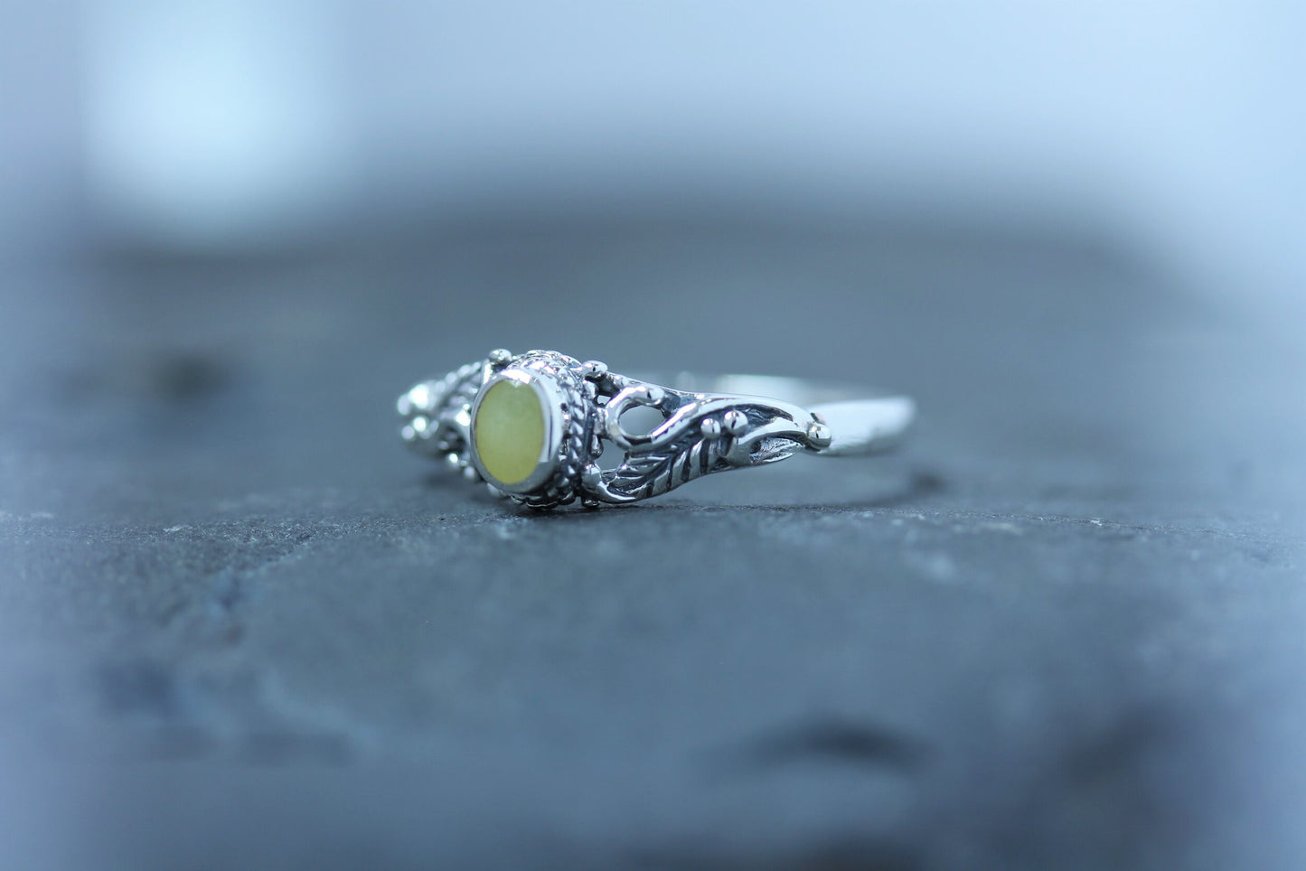 Scottish Marble Ring - Garden Scene