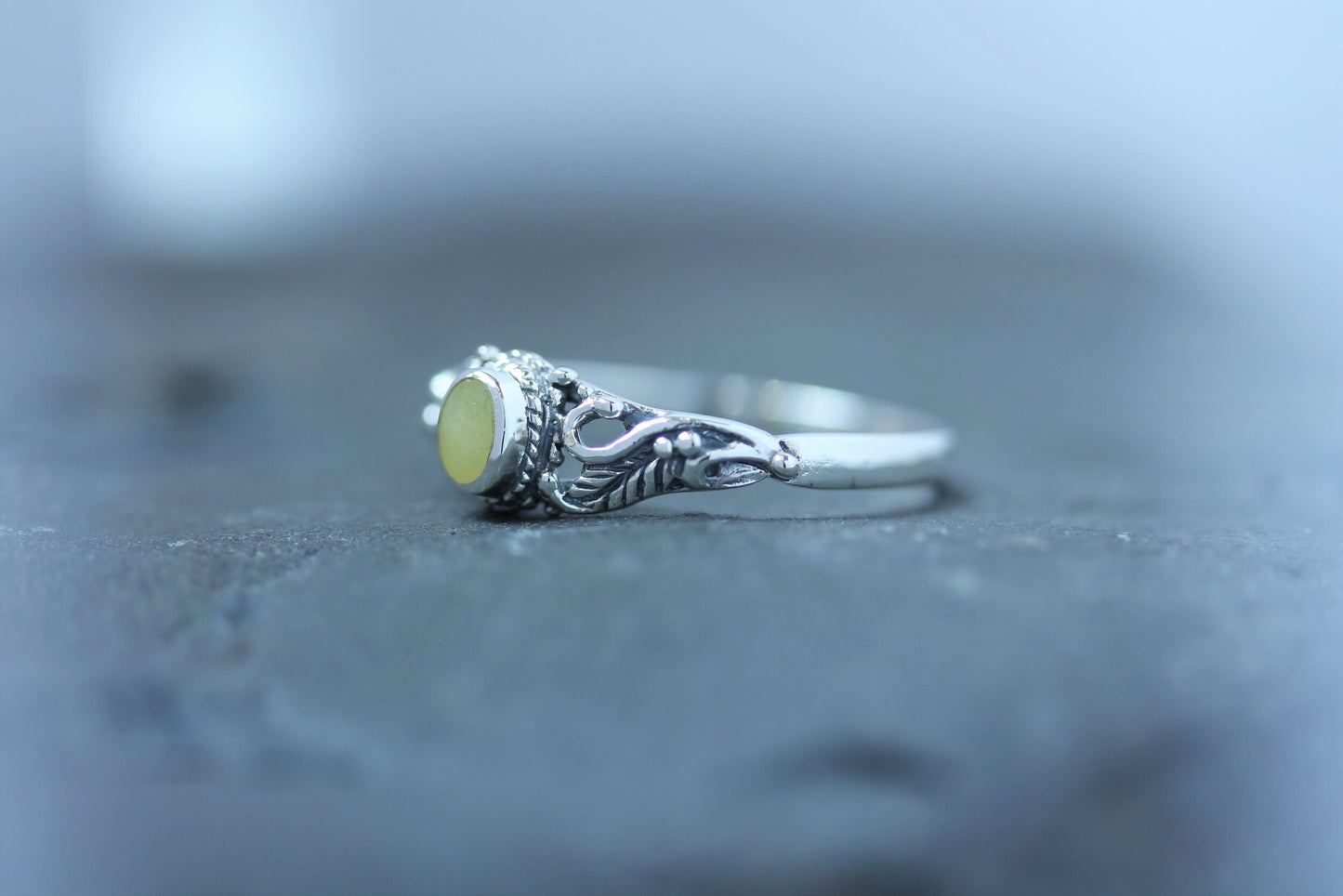 Scottish Marble Ring - Garden Scene