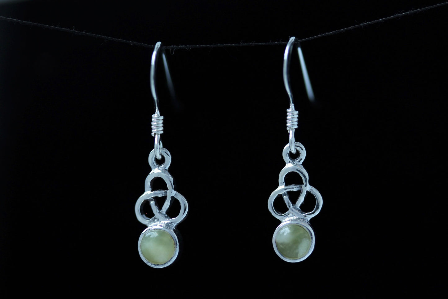 Scottish Marble Earrings - Rounded Trinity Drop