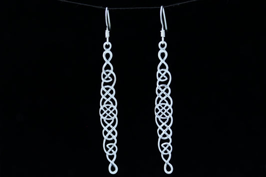 Celtic Knot Earrings - Undulating Loop