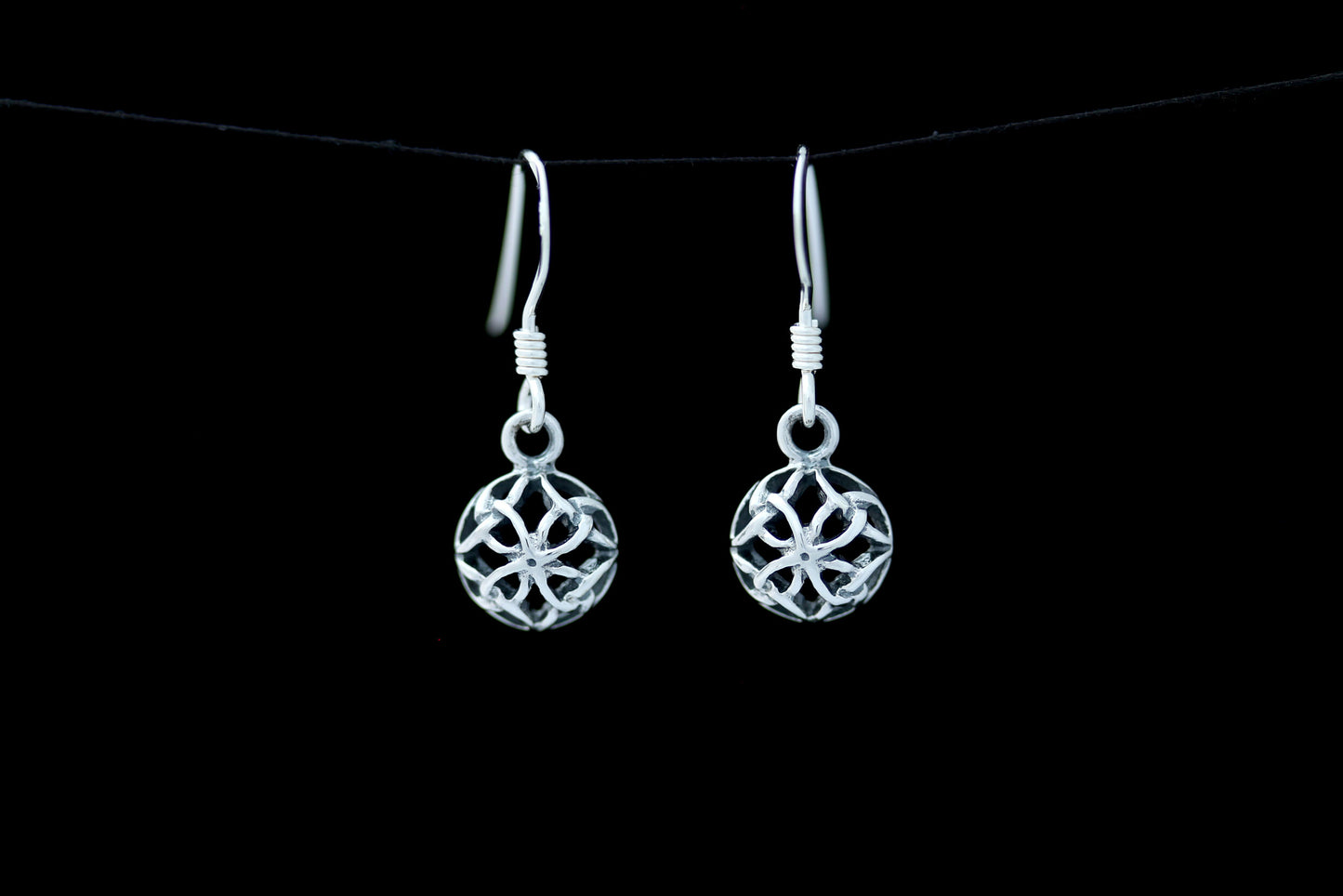 Celtic Knot Earrings - Rounded Shield of Four Directions