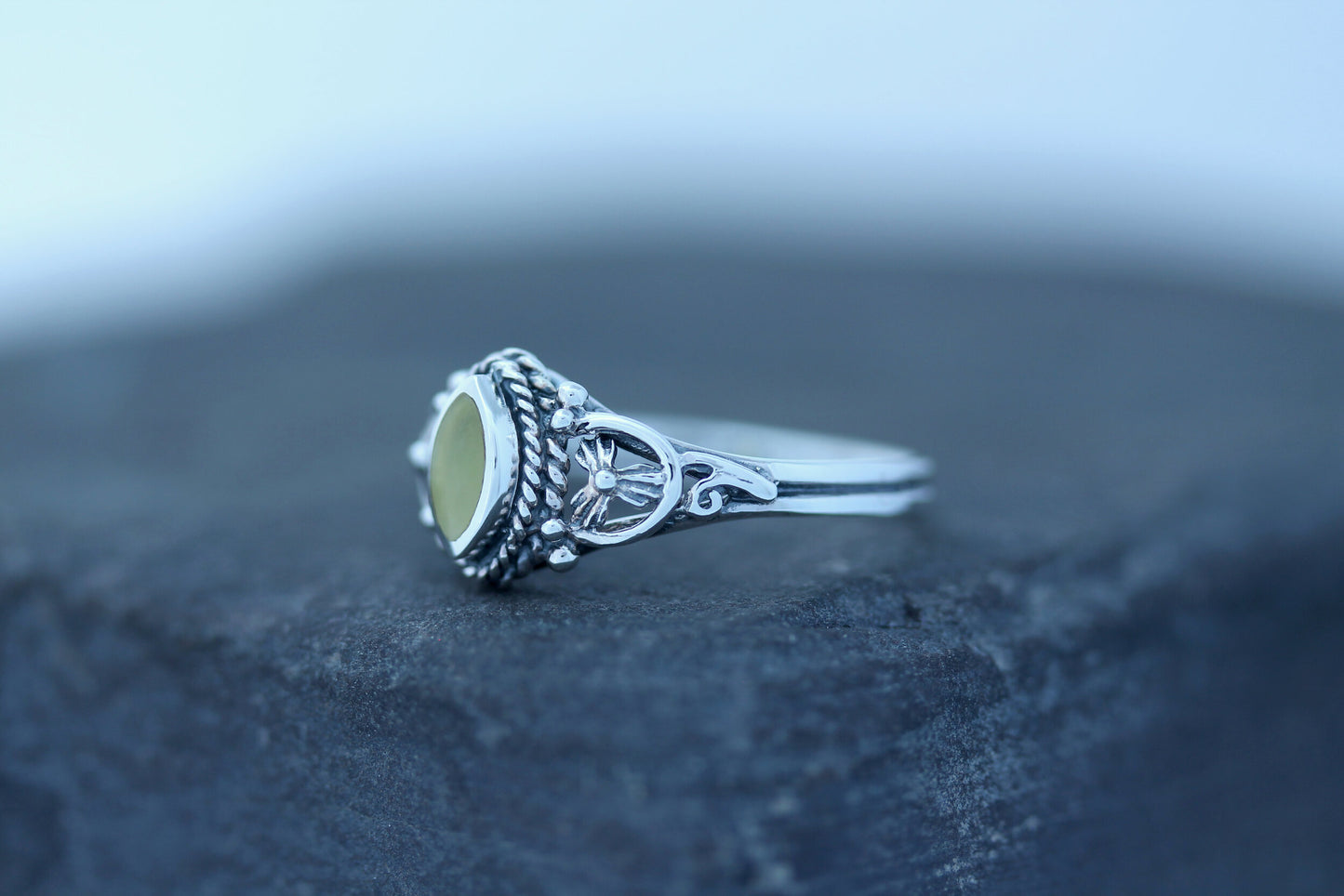 Scottish Marble Ring- Vintage Marquee