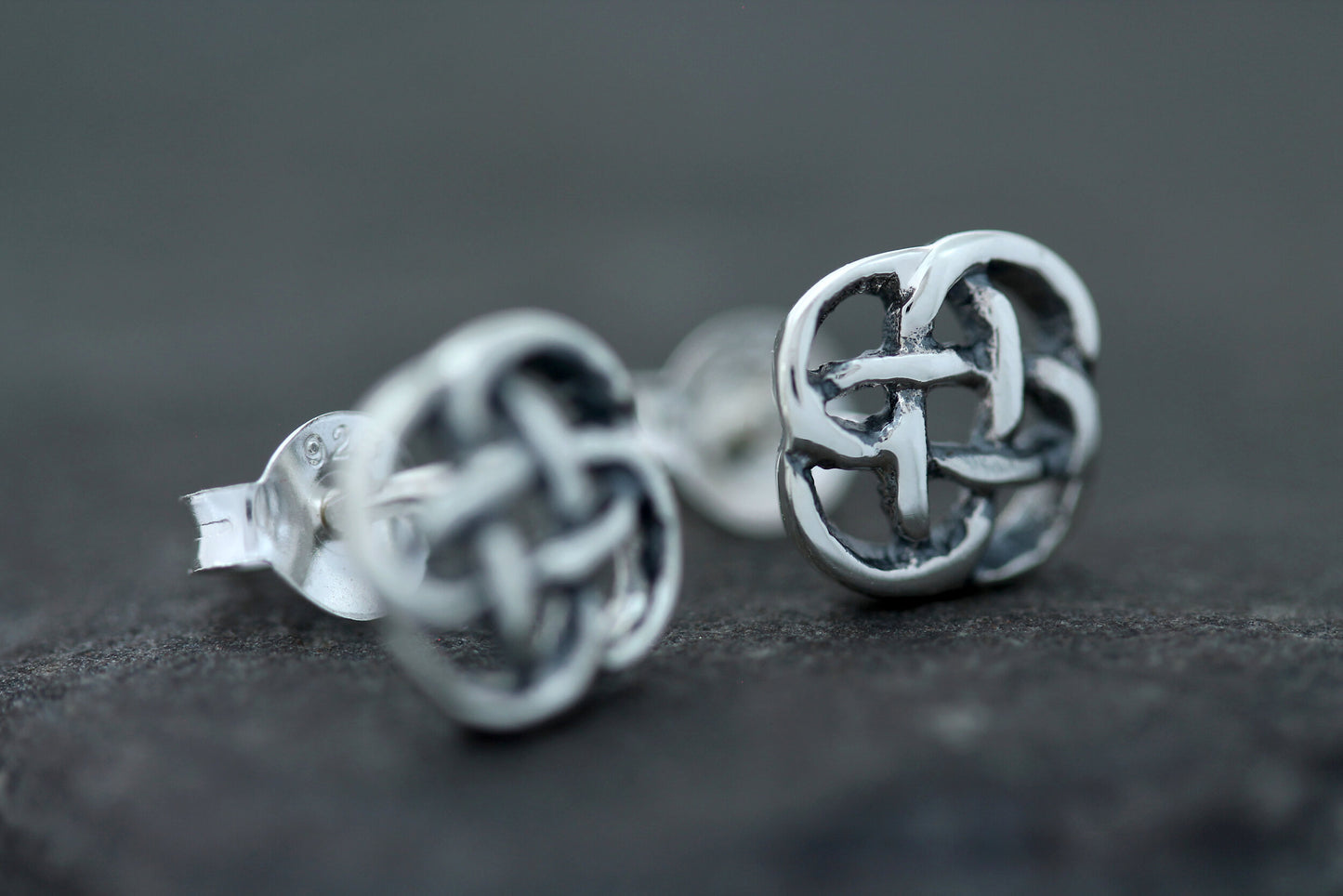 Celtic Knot Earrings - Quaternary Knot Studs