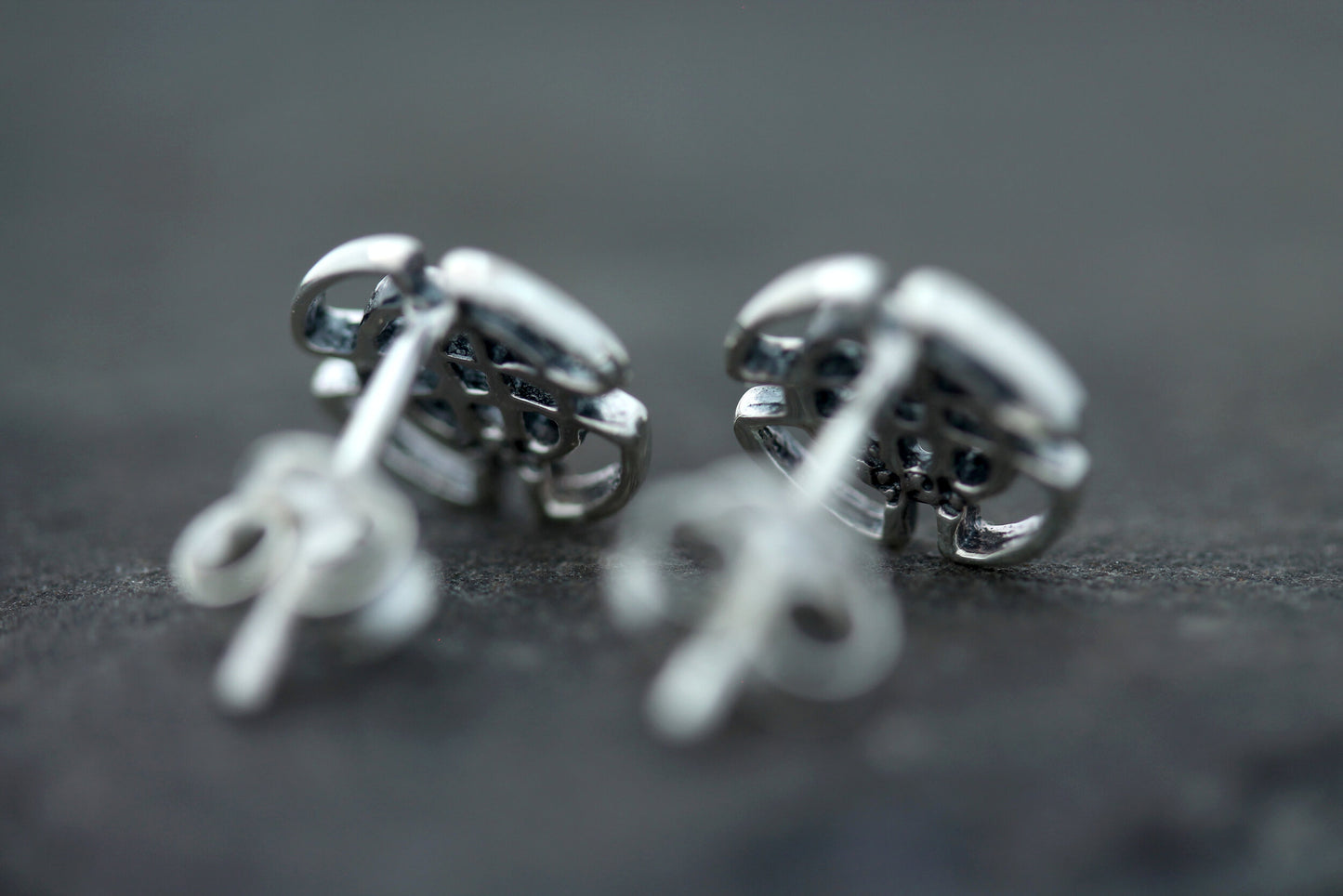 Celtic Knot Earrings - Quaternary Shield Studs