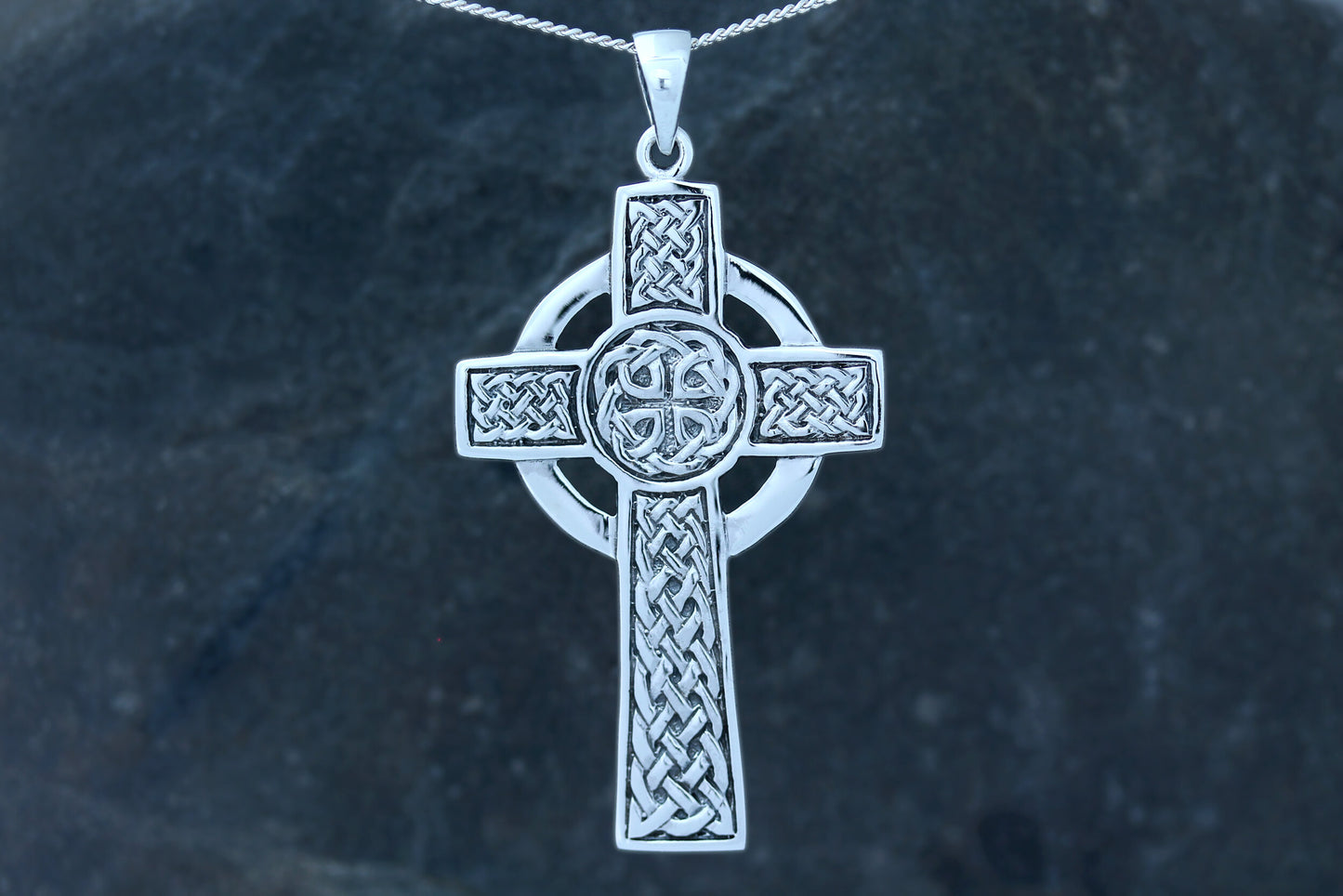 Celtic Cross Pendant - Ornamental High Cross