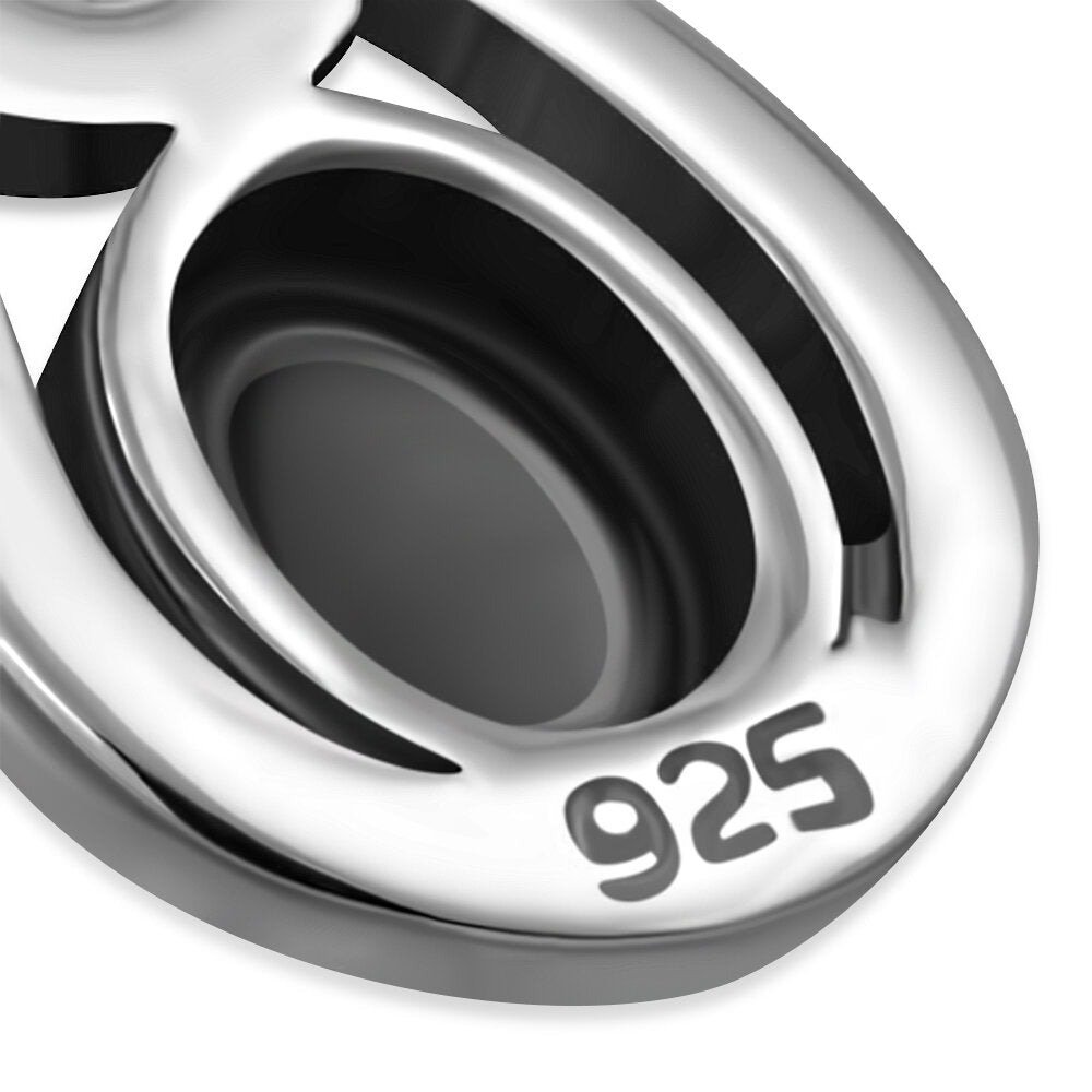 Celtic Stone Pendant- Interlocked Arms with Black Onyx