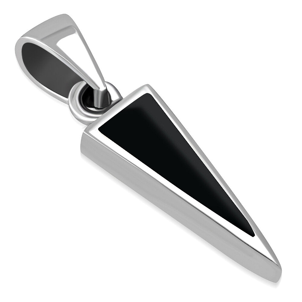Contemporary Stone Pendant - Icicle with Black Onyx