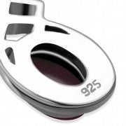 Celtic Stone Pendant - Geometric Embrace with Red Garnet