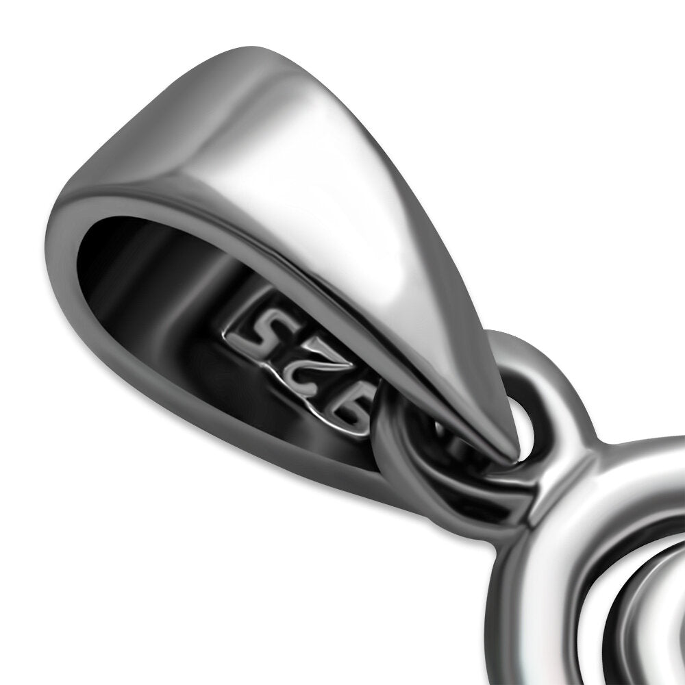 Triskele Pendant - Swirly Arms with Window (Medium)