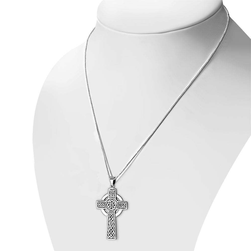 Celtic Cross Pendant - Ornamental High Cross