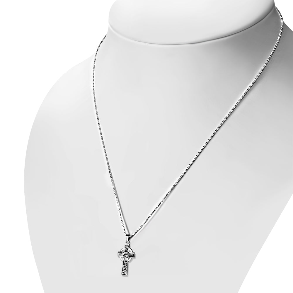 Celtic Cross Pendant - Ornamental High Cross