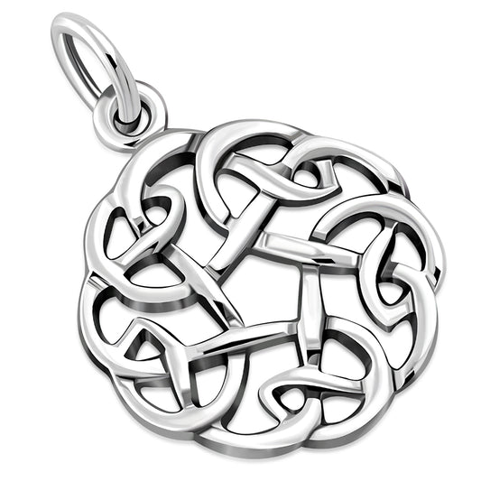 Celtic Knot Pendant - Flat Circular Twist