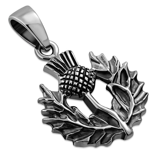 Scottish Thistle Pendant - Heraldic Thistle