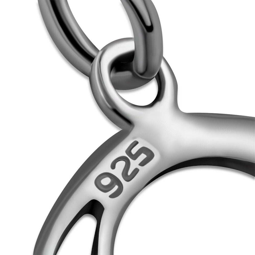 Celtic Knot Pendant - Half Moon