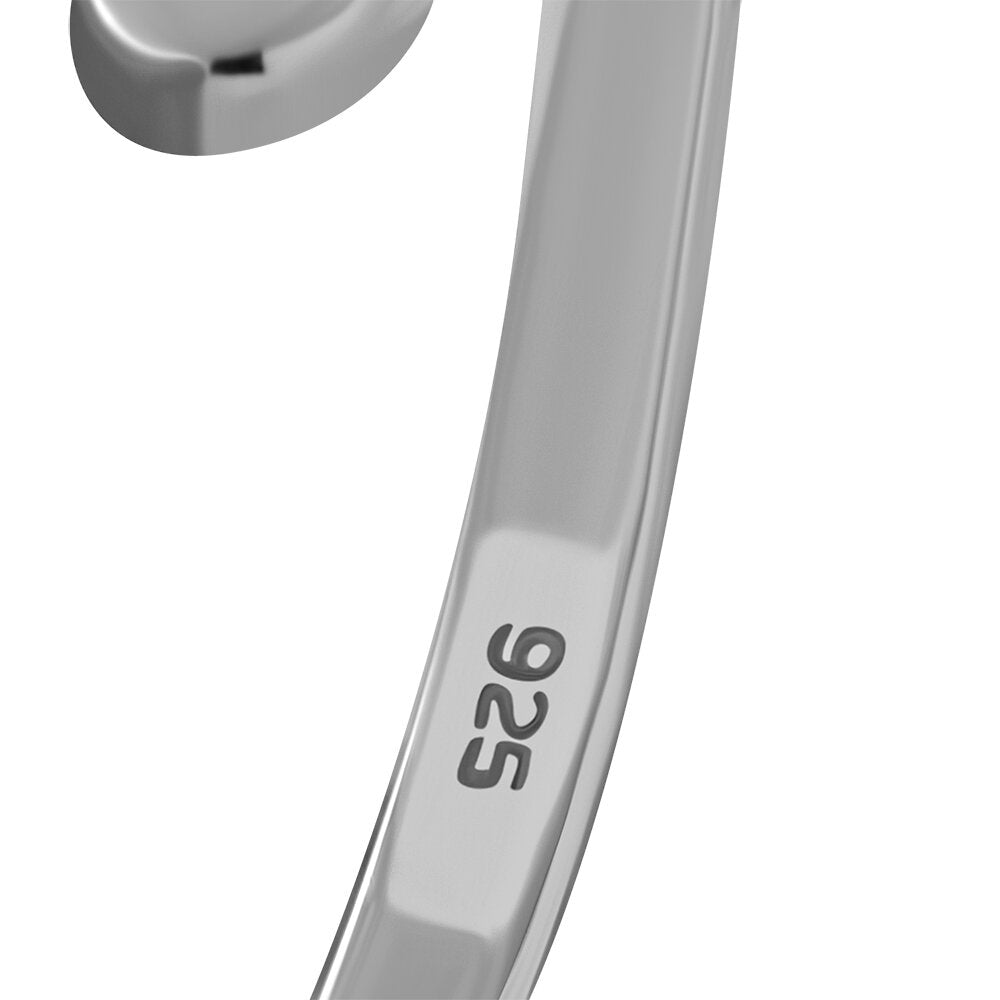 Contemporary Stone Ring- Swirl Shoulder with Amethyst