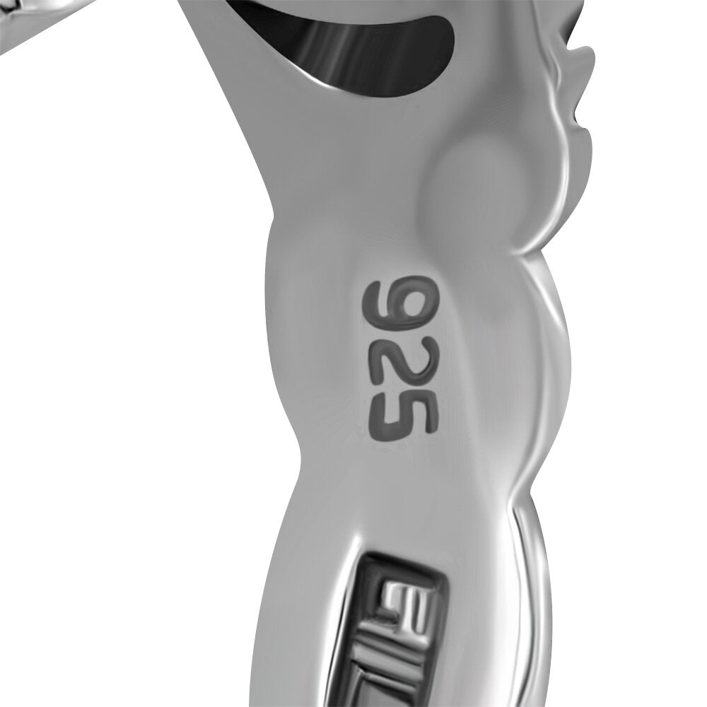 Claddagh Ring - Flat Crown with Black Onyx