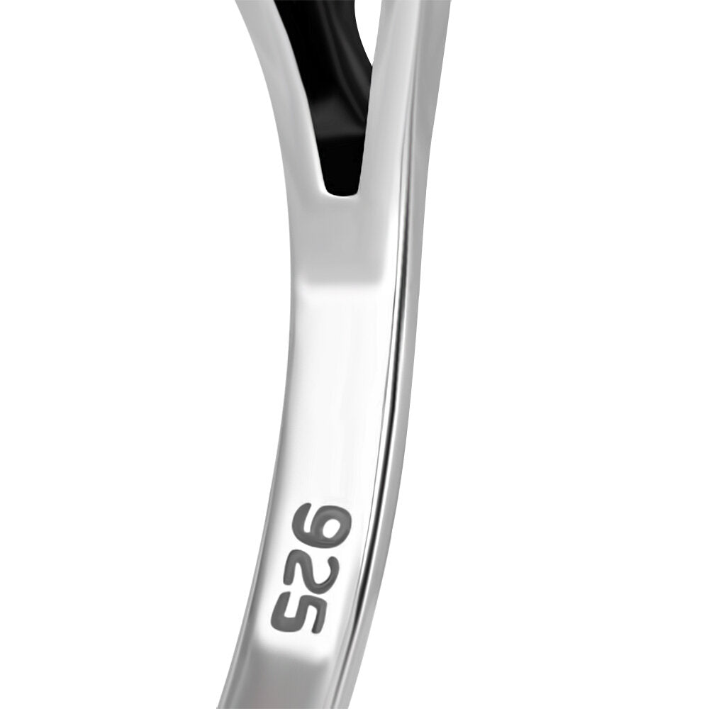 Contemporary Stone Ring- Regal Shoulder with Black Onyx