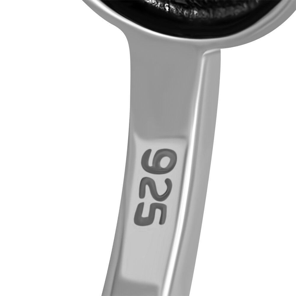 Contemporary Stone Ring- Vintage Swirl Frame with Amethyst