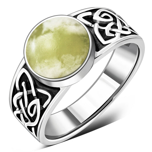 Scottish Marble Ring - Vintage Family Knot Band