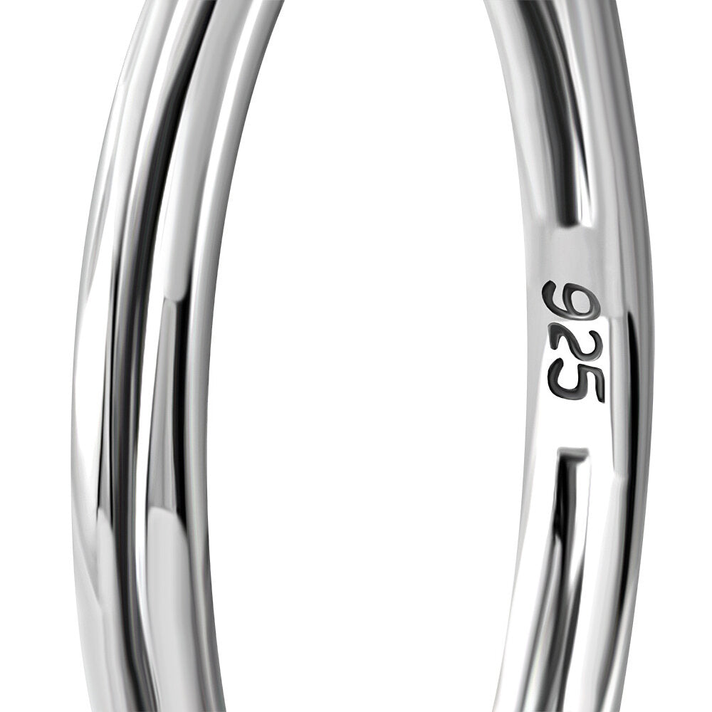 Contemporary Stone Ring- Tiny Dot with Amethyst