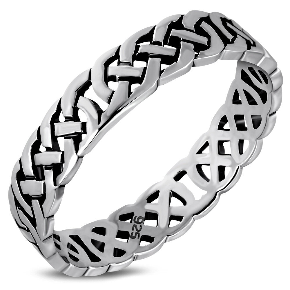 Celtic Knot Ring - Compact Weave Band
