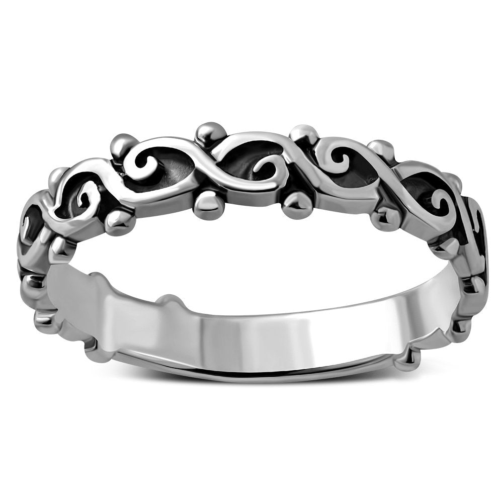 Contemporary Ring - Slim Spiral Band