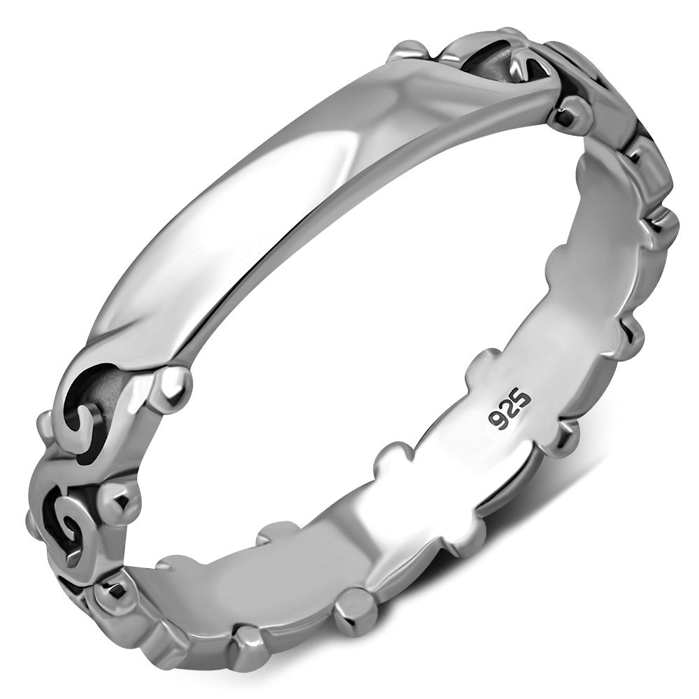 Contemporary Ring - Slim Spiral Band