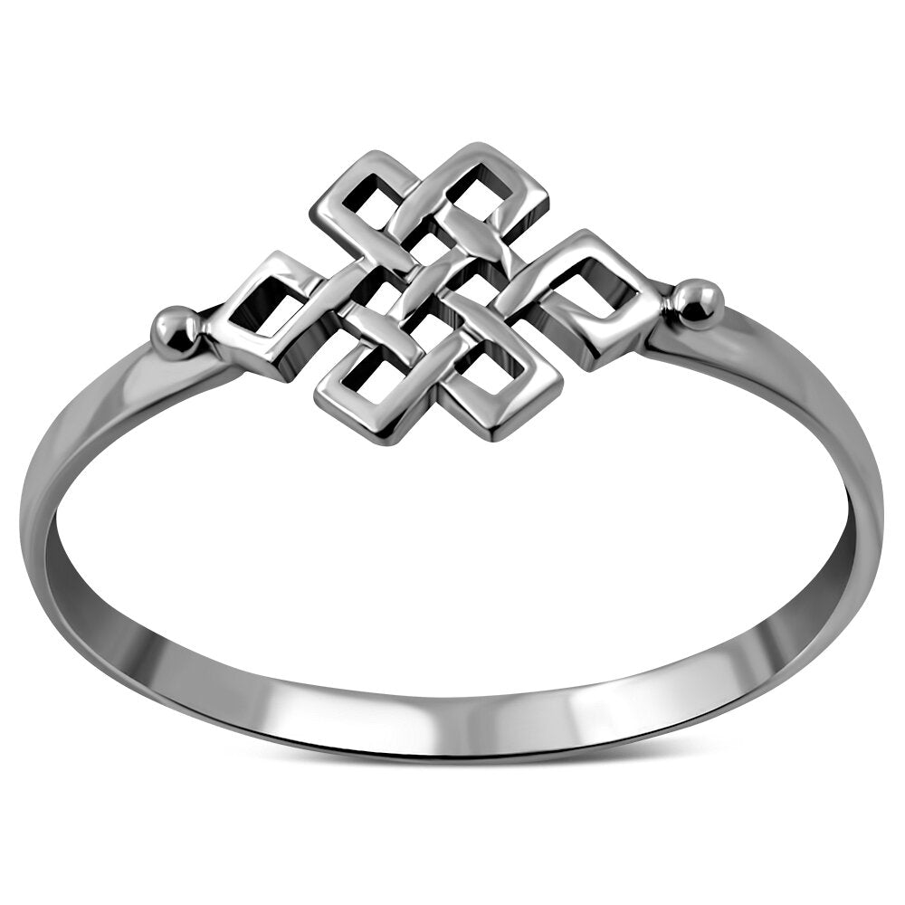 Celtic Knot Ring - Horizontal Padlock Knot