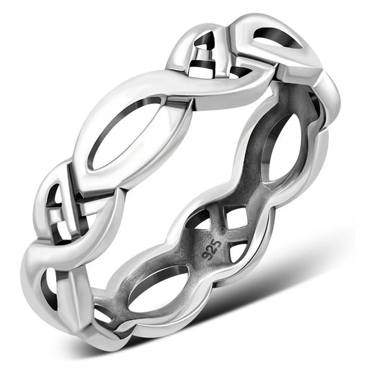 Celtic Knot Ring- Spacious Rope Band