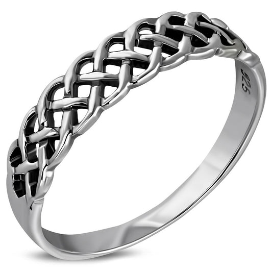 Celtic Knot Ring - Chain Half Band