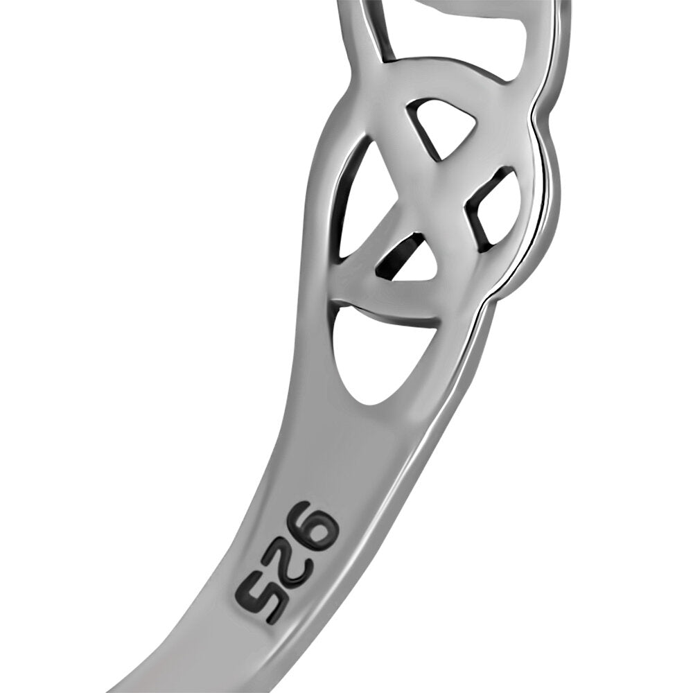 Celtic Knot Ring - Heart Embedded in Infinite