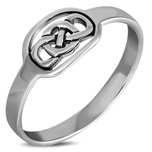 Celtic Knot Ring- Oval Framed Knot