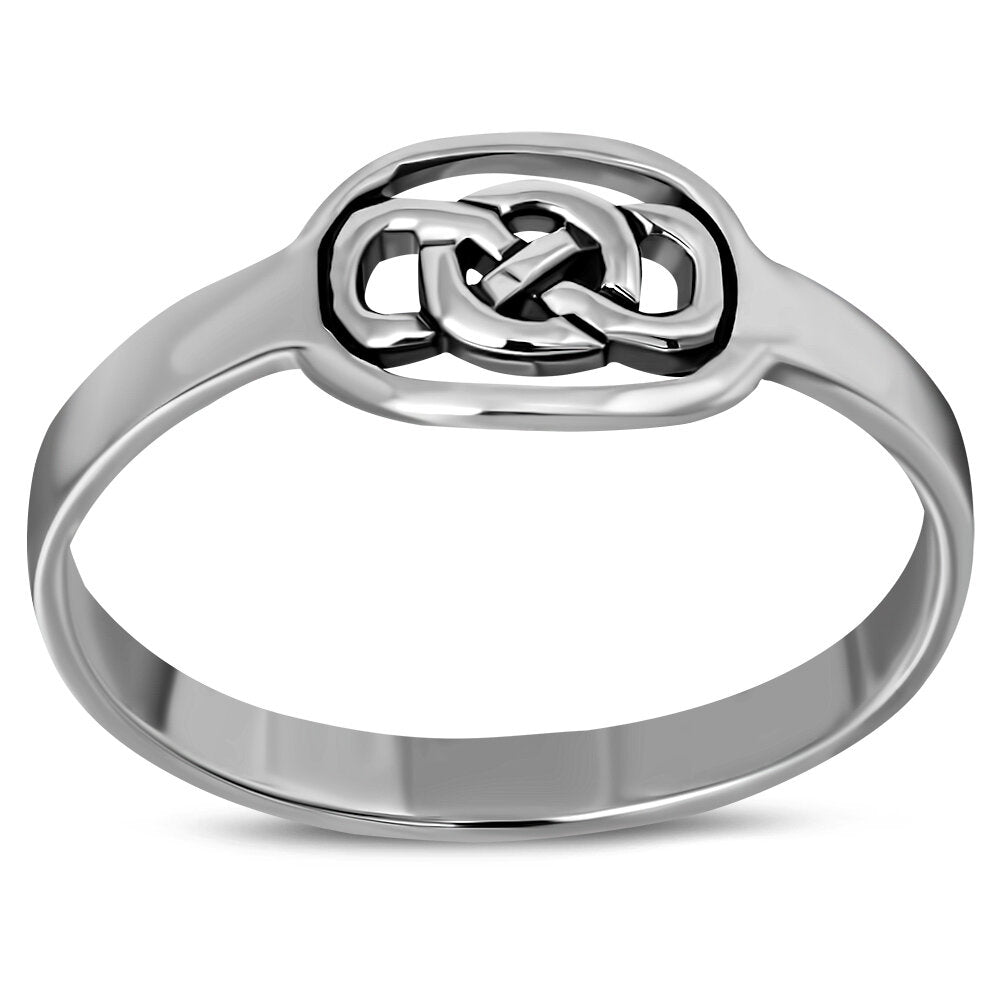 Celtic Knot Ring-  Oval Framed Knot
