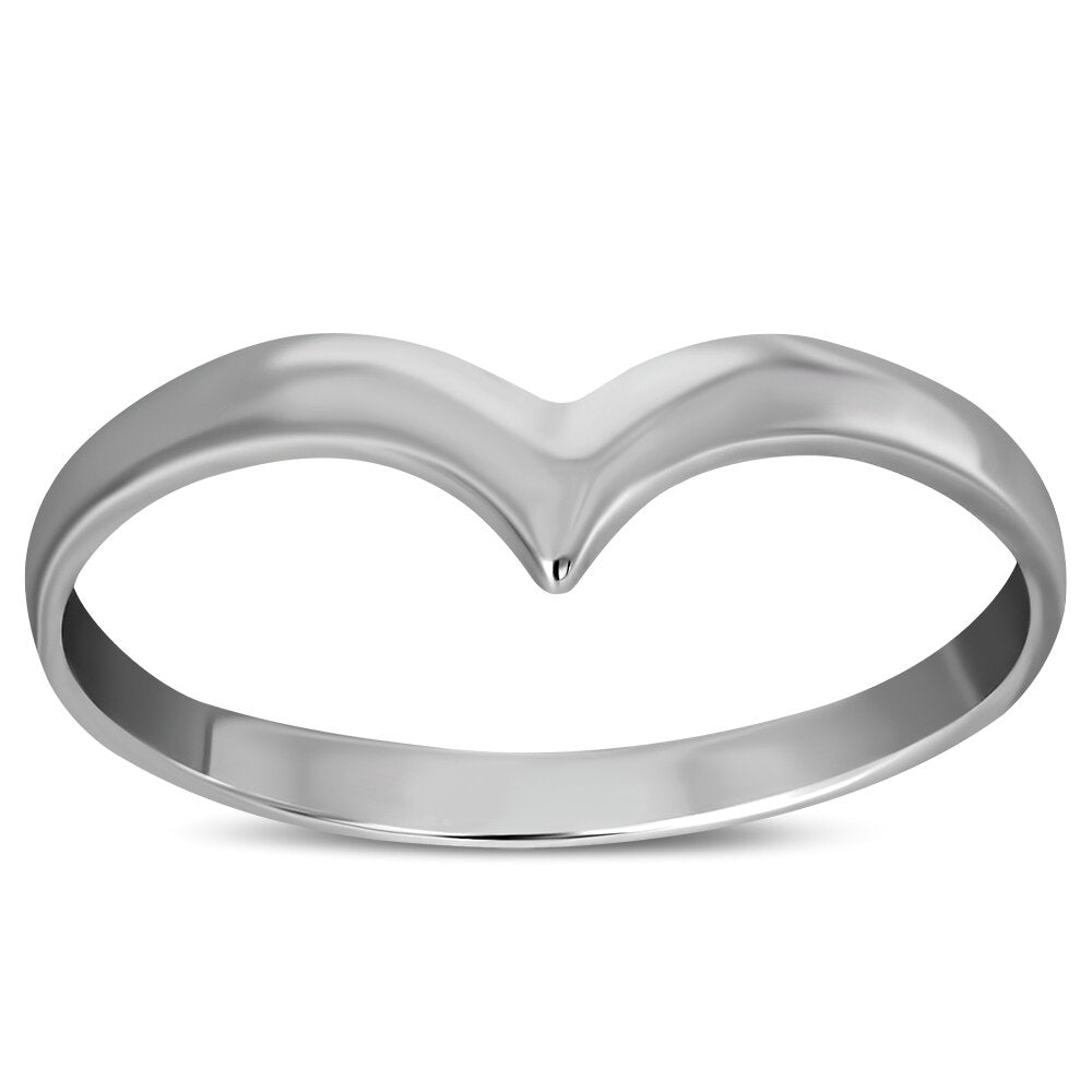 Contemporary Ring- Plain Wishbone
