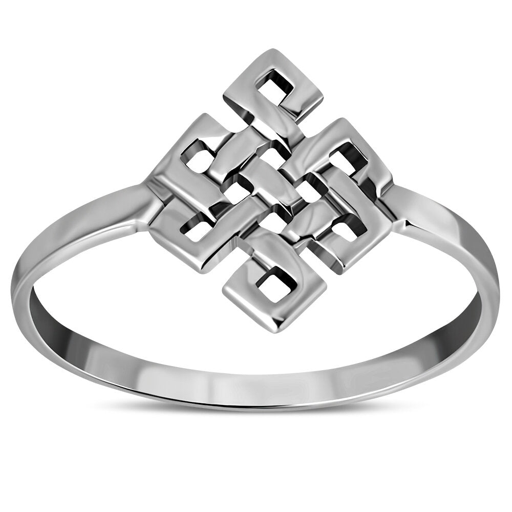 Celtic Knot Ring - Vertical Padlock Knot