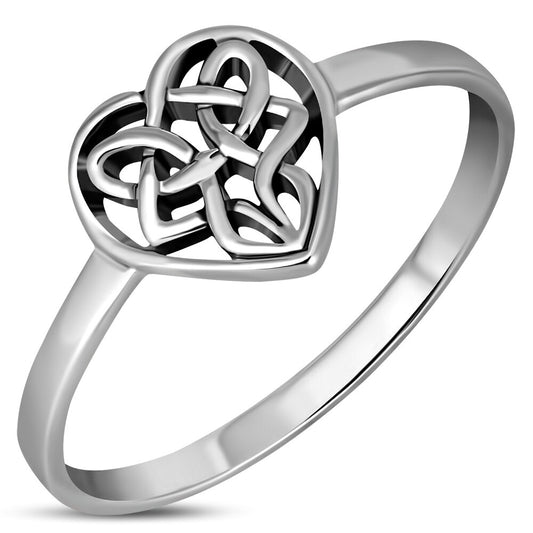 Celtic Knot Ring - Celtic Heart